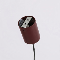 Żyrandol KARBON 4 burgund SL.2719