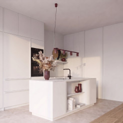 Żyrandol KARBON 4 burgund SL.2719