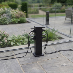 Słupek Ogrodowy Electric 40cm 4 Gniazda Schuko 16A EKO2900