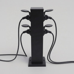 Słupek Ogrodowy Electric 40cm 4 Gniazda Schuko 16A EKO2900