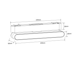 Reflektor Slim Fizz 12W LED CCT biały LP-626-MAG SLIM 12W CCT WH