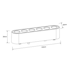 Reflektor Slim Zing 6W LED CCT czarny LP-636-MAG SLIM 6W CCT BK