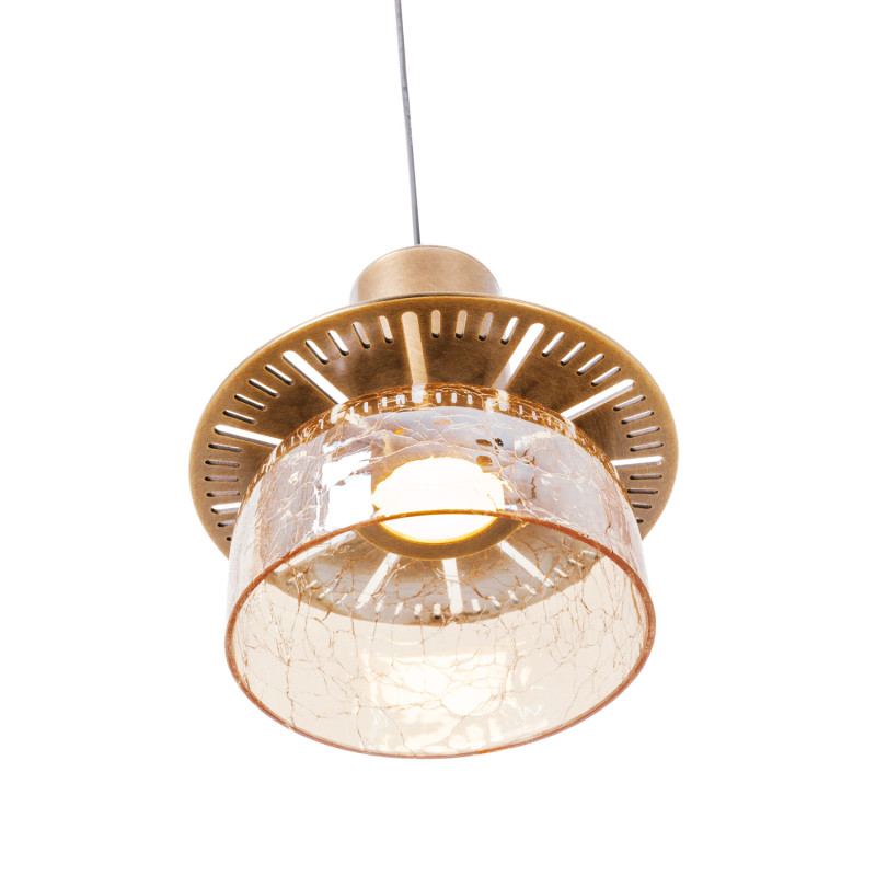 MAXLIGHT P0601 LAMPA WISZĄCA SIGNATURE A AMBER GLASS