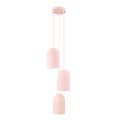 Oss lampa wisząca talerz 3x40W E27 różowy 50161898