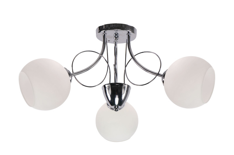 FANTA lampa sufitowa chromowy 3x40W E27 klosz biały 33-62178