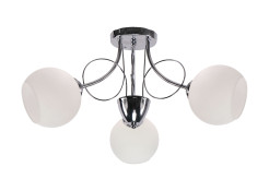 FANTA lampa sufitowa chromowy 3x40W E27 klosz biały 33-62178
