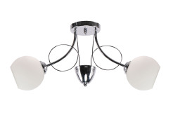 FANTA lampa sufitowa chromowy 2x40W E27 klosz biały 32-62161
