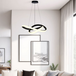 SPLOT lampa wisząca czarny 28W LED 3000, 4000, 6000K osłonka biała 31-54111