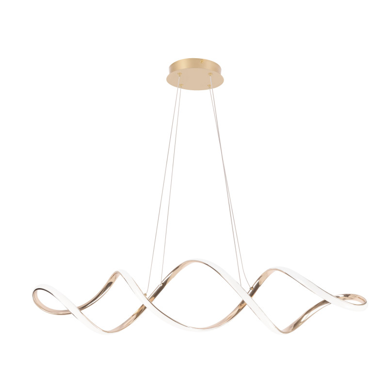 SNELLO lampa wisząca złoty 32W LED 3000, 4500, 6500K kryształki bezbarwne 31-54074