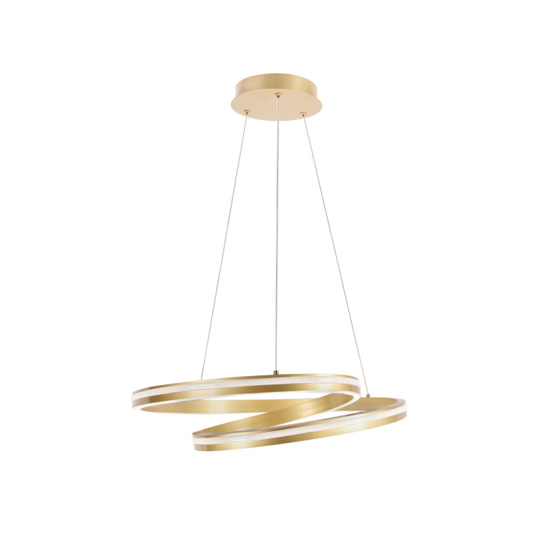 SANTA lampa wisząca złoty 32W LED 3000, 4000, 6500K maskownica biały 31-54036