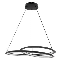CALLAS lampa wisząca czarny 32W LED 3000, 4500, 6500K osłonka biała 31-54029