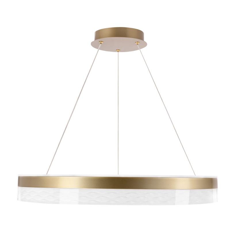 GLORIS lampa wisząca kawowy 36W LED 3000, 4500, 6500K kryształki bezbarwne 32-54012