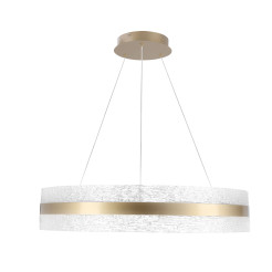 CASTILLO 60 lampa wisząca złoty 35W LED 3000, 4500, 6500K kryształki bezbarwne 32-53992