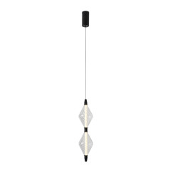 VITA lampa wisząca czarny 7,5W LED 2700K 2 x klosz bezbarwny 31-54609