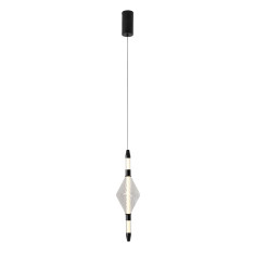 VITA lampa wisząca czarny 7,5W LED 2700K klosz bezbarwny 31-54593