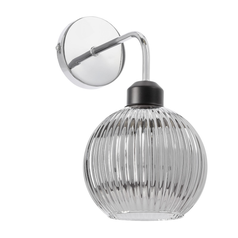 VERTON lampa kinkiet chromowy 1x40W E27 klosz chromowy 21-48493