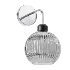 VERTON lampa kinkiet chromowy 1x40W E27 klosz chromowy 21-48493