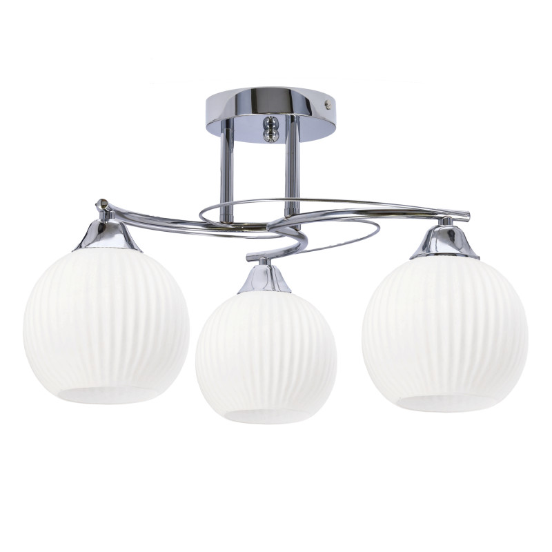 VELORE lampa sufitowa chromowy 3x40W E27 klosz biały 33-51721