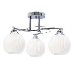 VELORE lampa sufitowa chromowy 3x40W E27 klosz biały 33-51721