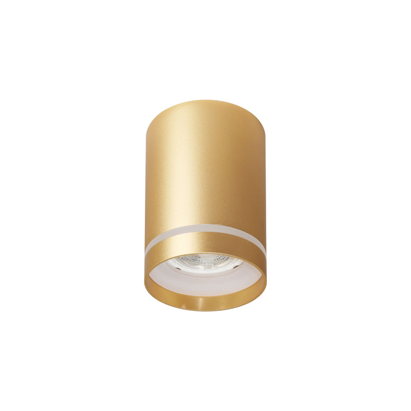 Tuba lampa sufitowa złoty matowy 1x15W GU10 7/11 z ringiem akrylowym 2248776