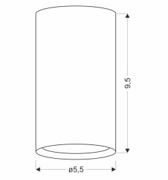 Tuba lampa sufitowa złoty matowy 1x15W GU10 5,5/9,5 2248769