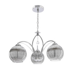 SIERRA lampa wisząca chromowy 3x40W E27 klosz chromowy 33-50328