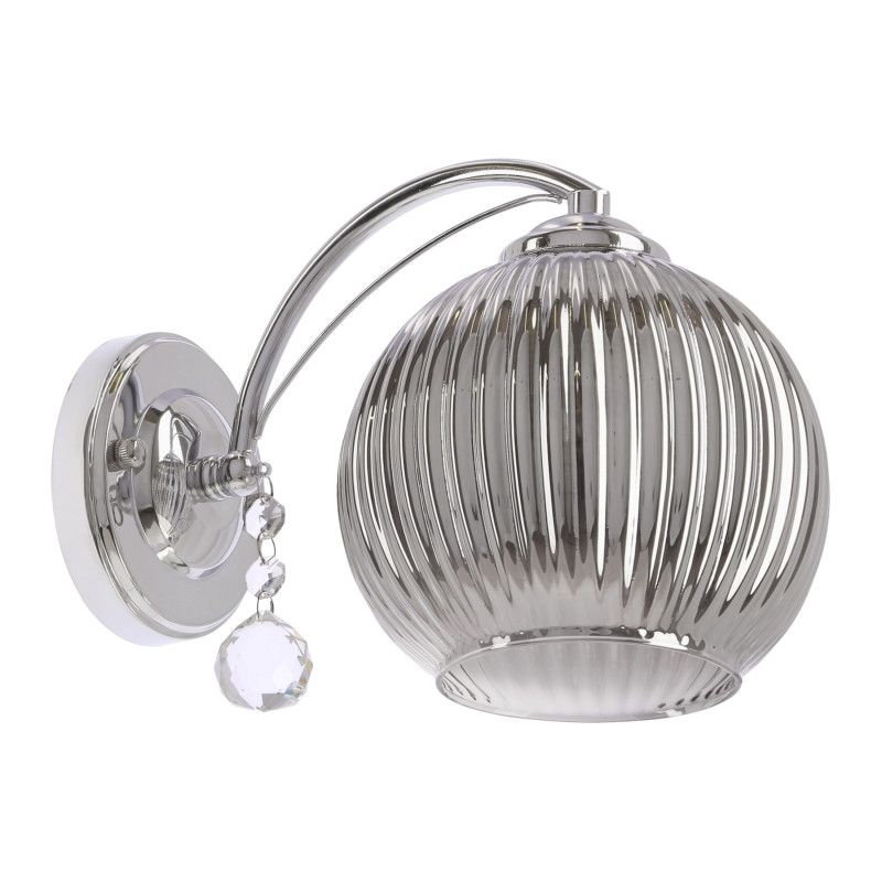 SIERRA lampa kinkiet chromowy 1x40W E27 klosz chromowy 21-50311