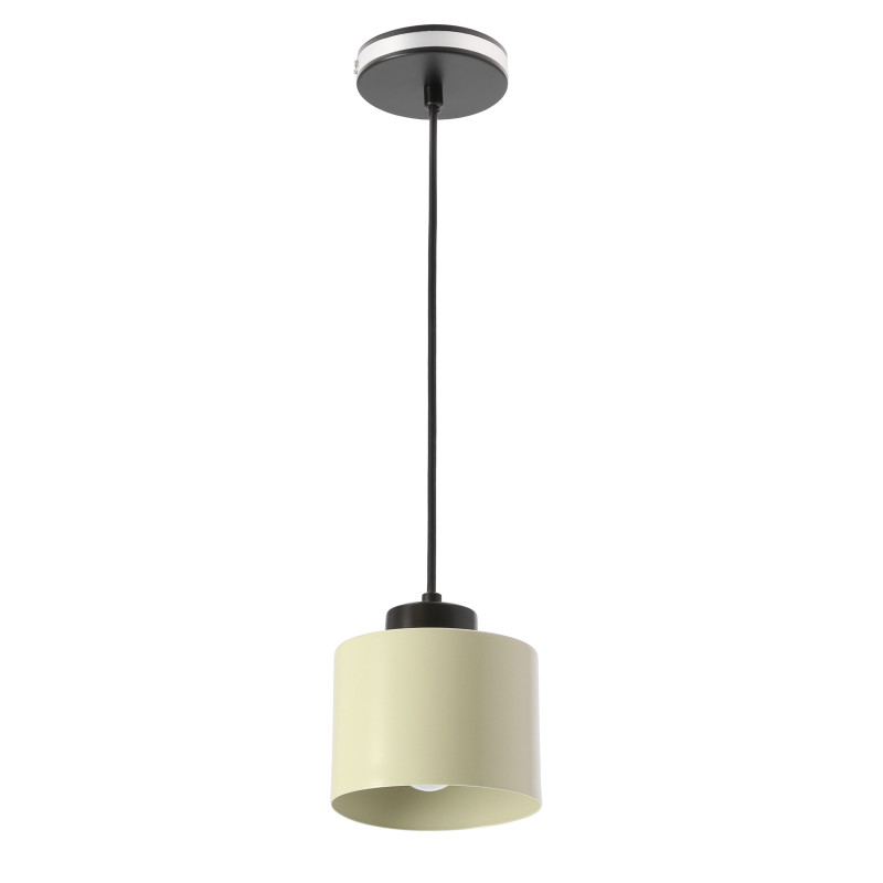 OLIVCA lampa wisząca czarny 1x40W E27 klosz oliwkowy 31-47885