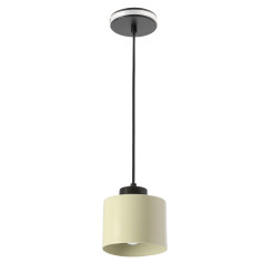 OLIVCA lampa wisząca czarny 1x40W E27 klosz oliwkowy 31-47885