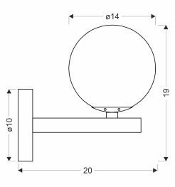 Kama lampa kinkiet czarny+złoty 1x28 G9 klosz bursztynowy 21-47601