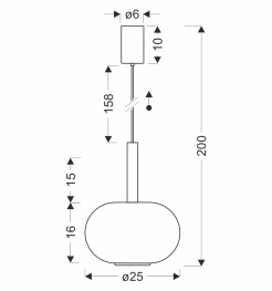 BUENO lampa wisząca czarny 1x9W GX53 klosz bezbarwny+złoty 31-50465
