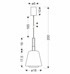 BUENO lampa wisząca czarny 1x9W GX53 klosz bezbarwny+dymiony 31-50441