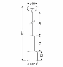 ALBERTO lampa wisząca mosiężny 1x40W E27 klosz bursztynowy 31-49025