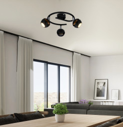 BONI SPIRALA 3X3W GU10 LED CZARNY 98-66596