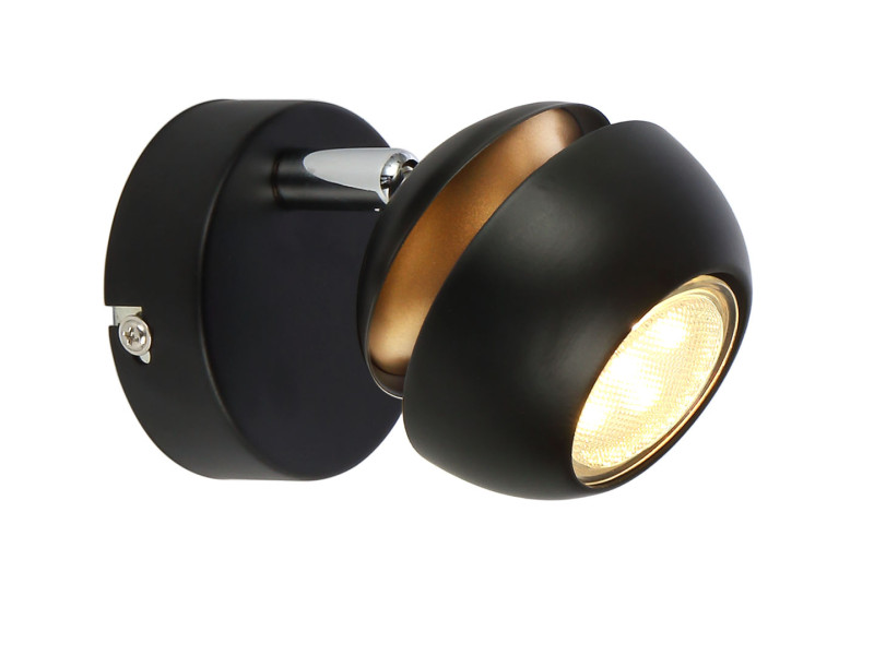 BONI KINKIET 1X3W GU10 LED CZARNY 91-66572