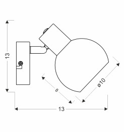 NOVO lampa  kinkiet satyna nikiel 1x40W E14 klosz biały 91-52100