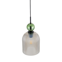 SOPHIA BIG GREEN COGNAC LAMPA WISZĄCA 1XE27 10776