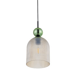 SOPHIA BIG GREEN COGNAC LAMPA WISZĄCA 1XE27 10776