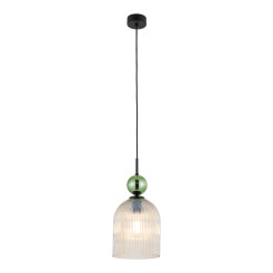 SOPHIA BIG GREEN COGNAC LAMPA WISZĄCA 1XE27 10776