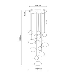 NEBIA SABIA LAMPA WISZĄCA 13XG9 10782