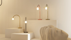 MAXLIGHT T0060 LAMPA STOŁOWA ENIGMA CZERWONA