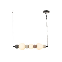 MAXLIGHT P0630 LAMPA WISZACA MODERN 28W, OPAL + DARK GREY+MEDIUM BROWN+LIGHT GREY
