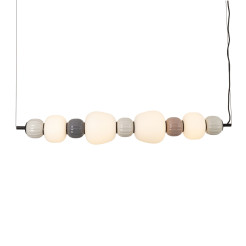 MAXLIGHT P0631 LAMPA WISZACA MODERN 32W, OPAL + DARK GREY+MEDIUM BROWN+LIGHT GREY

