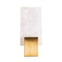 MAXLIGHT W0360 KINKIET VETRO BRUSHED GOLD