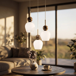 Lampa wisząca Carrara (koło) 3xE14 MLP2810