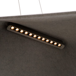 MAXLIGHT P0567 LAMPA WISZACA CARBON BLACK&GREY