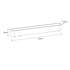 Reflektor Slim Lumo 12W LED CCT czarny LP-646-MAG SLIM 12W CCT BK