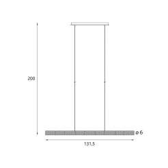 MAXLIGHT P0647 LAMPA WISZĄCA LOVE 37W


