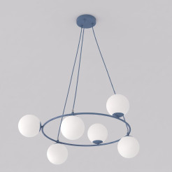 6 DUSTY BLUE OPAL 1830/6