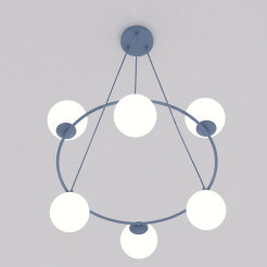 6 DUSTY BLUE OPAL 1830/6